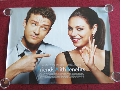 FRIENDS WITH BENEFITS UK QUAD ROLLED POSTER JUSTIN TIMBERLAKE MILA KUNIS 2011