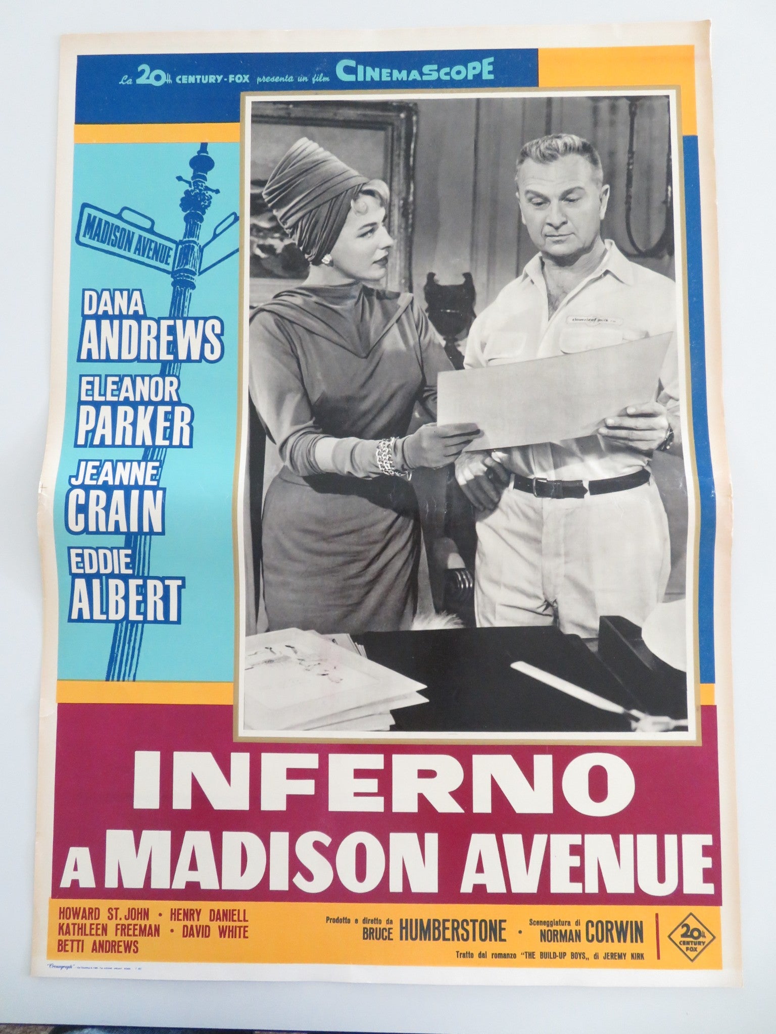 MADISON AVENUE - I ITALIAN FOTOBUSTA POSTER DANA ANDREWS ELEANOR PARKER 1961 - Rendezvous Cinema