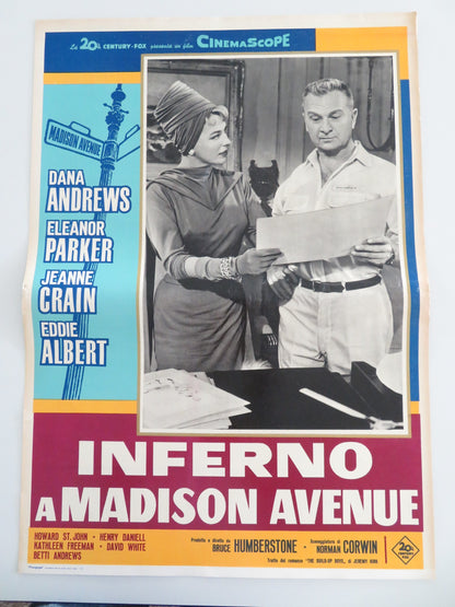 MADISON AVENUE - I ITALIAN FOTOBUSTA POSTER DANA ANDREWS ELEANOR PARKER 1961 - Rendezvous Cinema