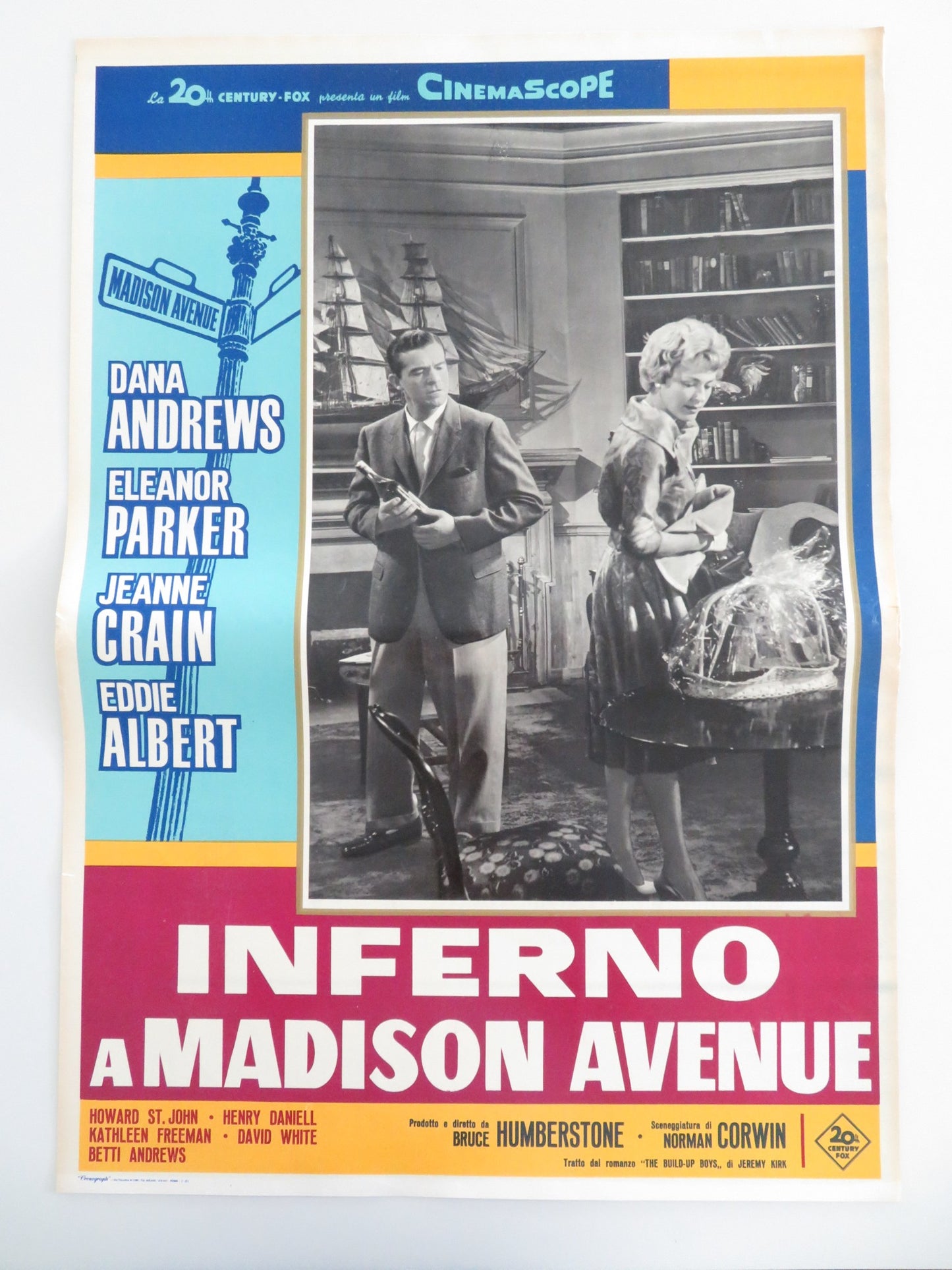MADISON AVENUE - J ITALIAN FOTOBUSTA POSTER DANA ANDREWS ELEANOR PARKER 1961 - Rendezvous Cinema
