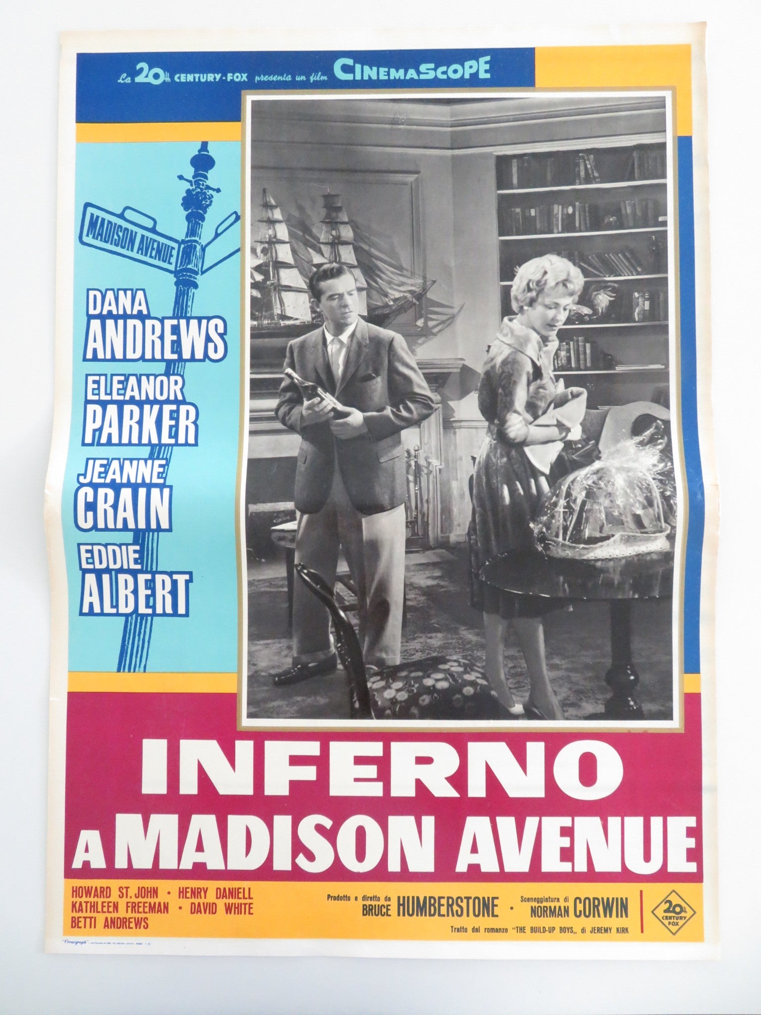 MADISON AVENUE - J ITALIAN FOTOBUSTA POSTER DANA ANDREWS ELEANOR PARKER 1961 - Rendezvous Cinema