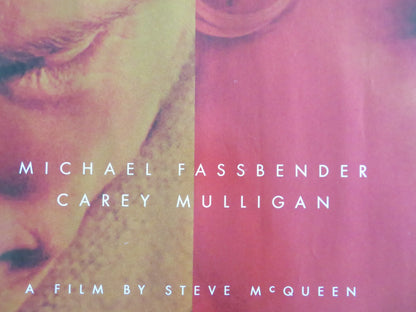 SHAME UK QUAD ROLLED POSTER MICHAEL FASSBENDER CAREY MULLIGAN 2011
