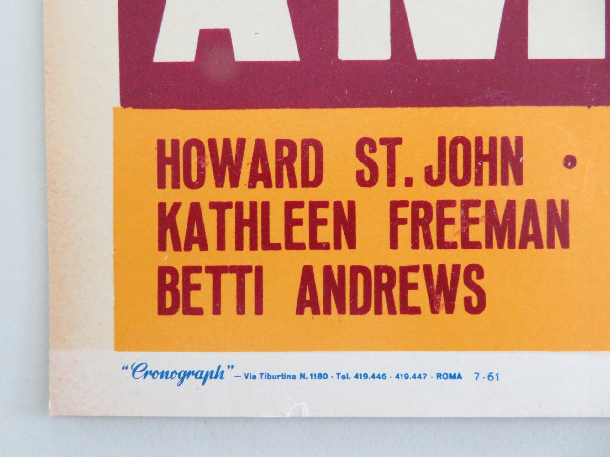 MADISON AVENUE - K ITALIAN FOTOBUSTA POSTER DANA ANDREWS ELEANOR PARKER 1961 - Rendezvous Cinema