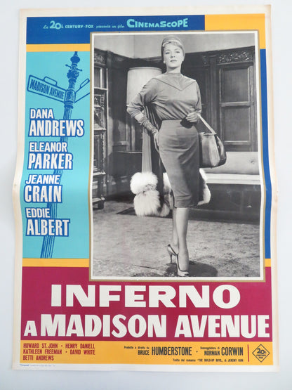 MADISON AVENUE - L ITALIAN FOTOBUSTA POSTER DANA ANDREWS ELEANOR PARKER 1961 - Rendezvous Cinema