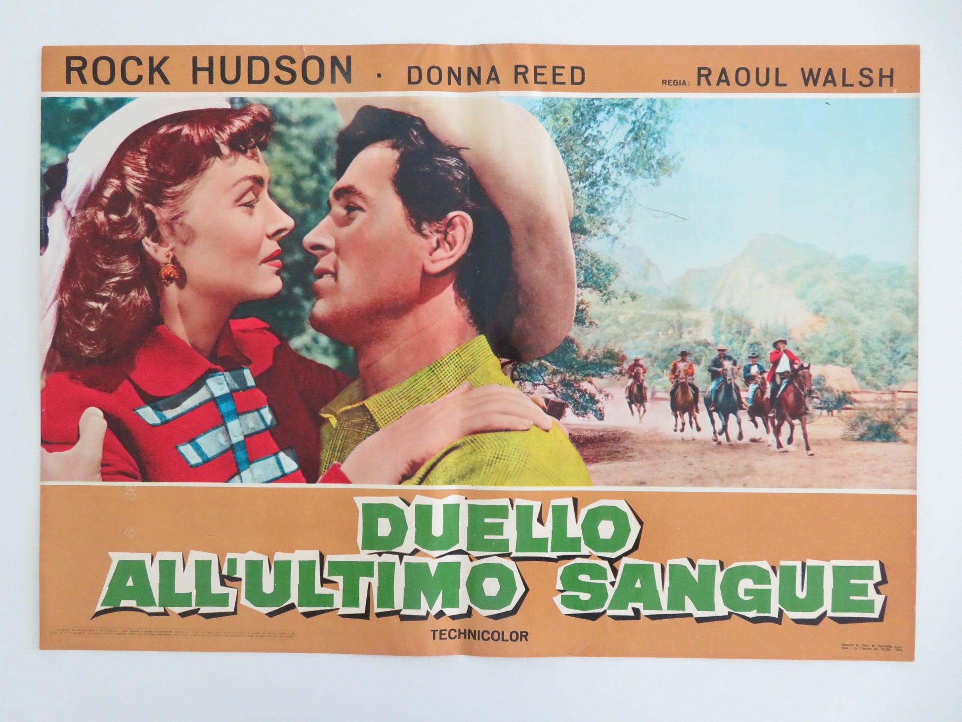 GUN FURY - A ITALIAN FOTOBUSTA POSTER ROCK HUDSON DONNA REED R1966 - Rendezvous Cinema