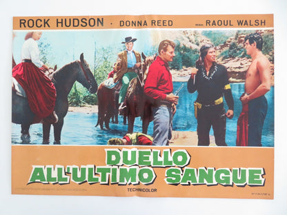 GUN FURY - B ITALIAN FOTOBUSTA POSTER ROCK HUDSON DONNA REED R1966 - Rendezvous Cinema