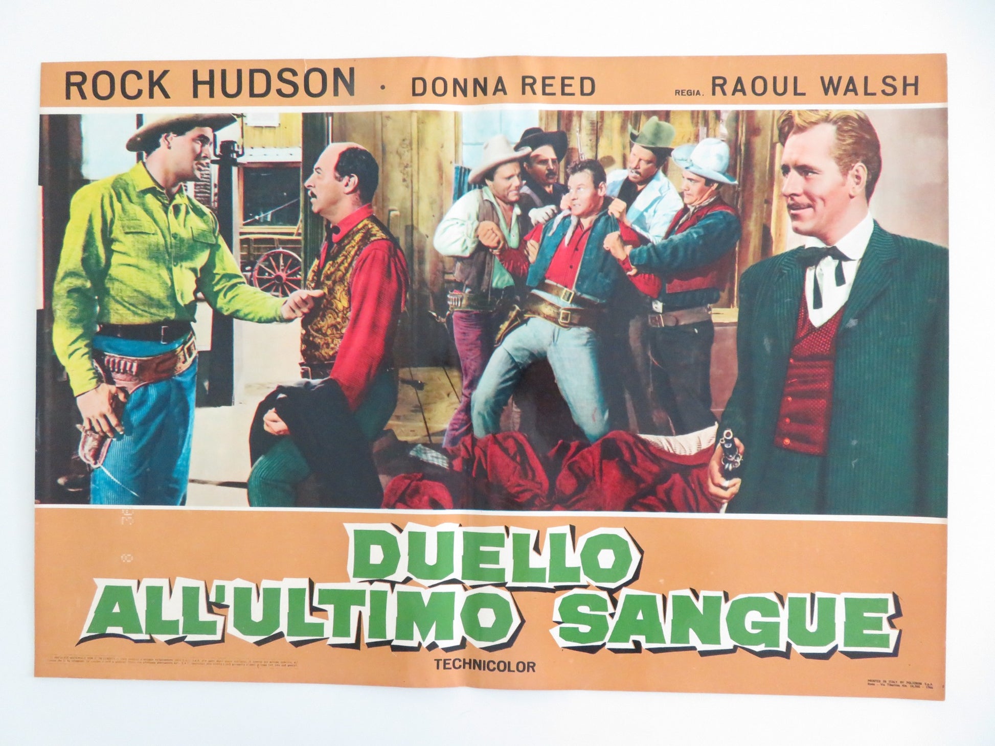 GUN FURY - D ITALIAN FOTOBUSTA POSTER ROCK HUDSON DONNA REED R1966 - Rendezvous Cinema
