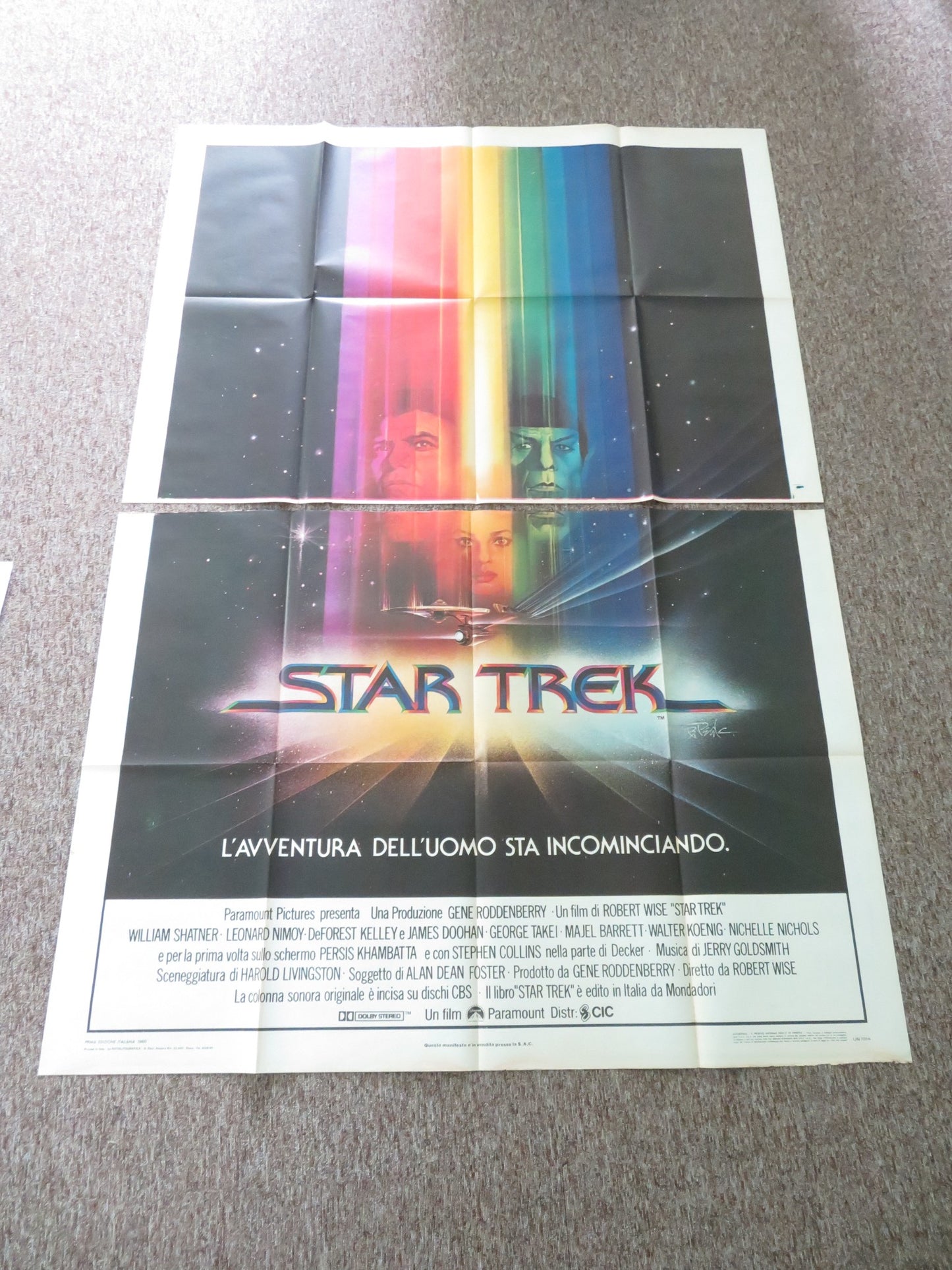 STAR TREK: THE MOTION PICTURE ITALIAN 4 FOGLIO POSTER WILLIAM SHATNER NIMOY 1980 - Rendezvous Cinema