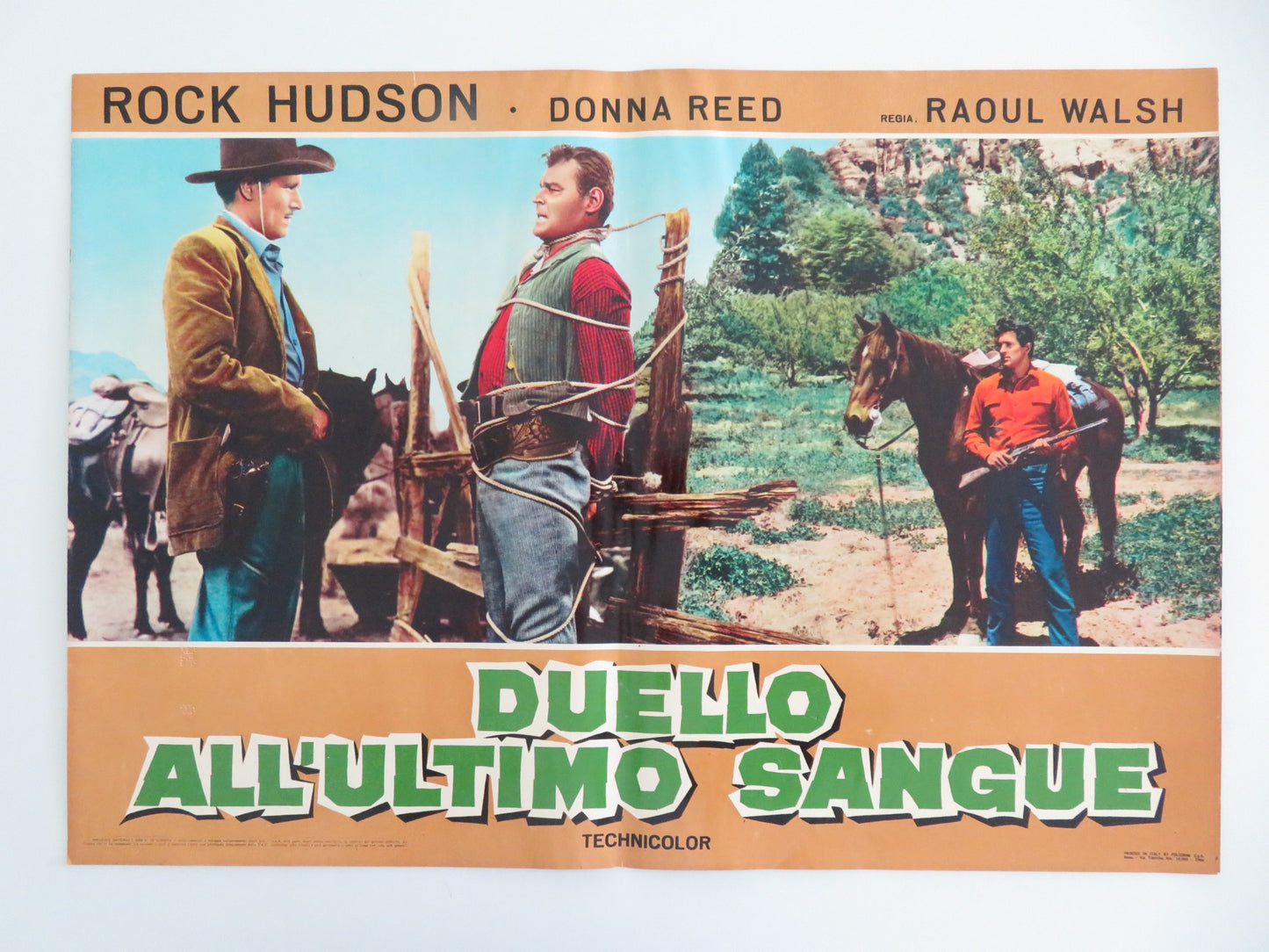 GUN FURY - E ITALIAN FOTOBUSTA POSTER ROCK HUDSON DONNA REED R1966 - Rendezvous Cinema