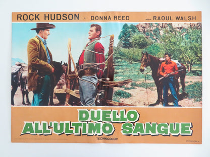 GUN FURY - E ITALIAN FOTOBUSTA POSTER ROCK HUDSON DONNA REED R1966 - Rendezvous Cinema
