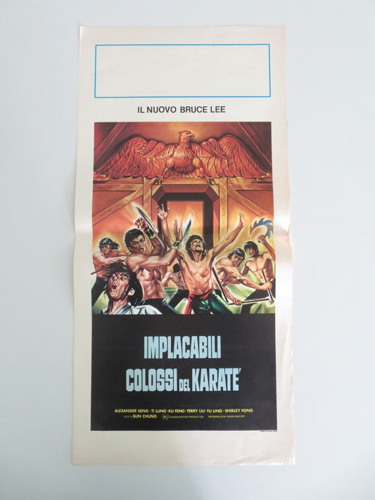 THE AVENGING EAGLE ITALIAN LOCANDINA POSTER TI LUNG KU FENG SHAW BROTHERS 1978