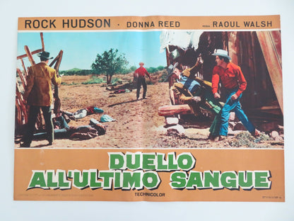 GUN FURY - F ITALIAN FOTOBUSTA POSTER ROCK HUDSON DONNA REED R1966 - Rendezvous Cinema