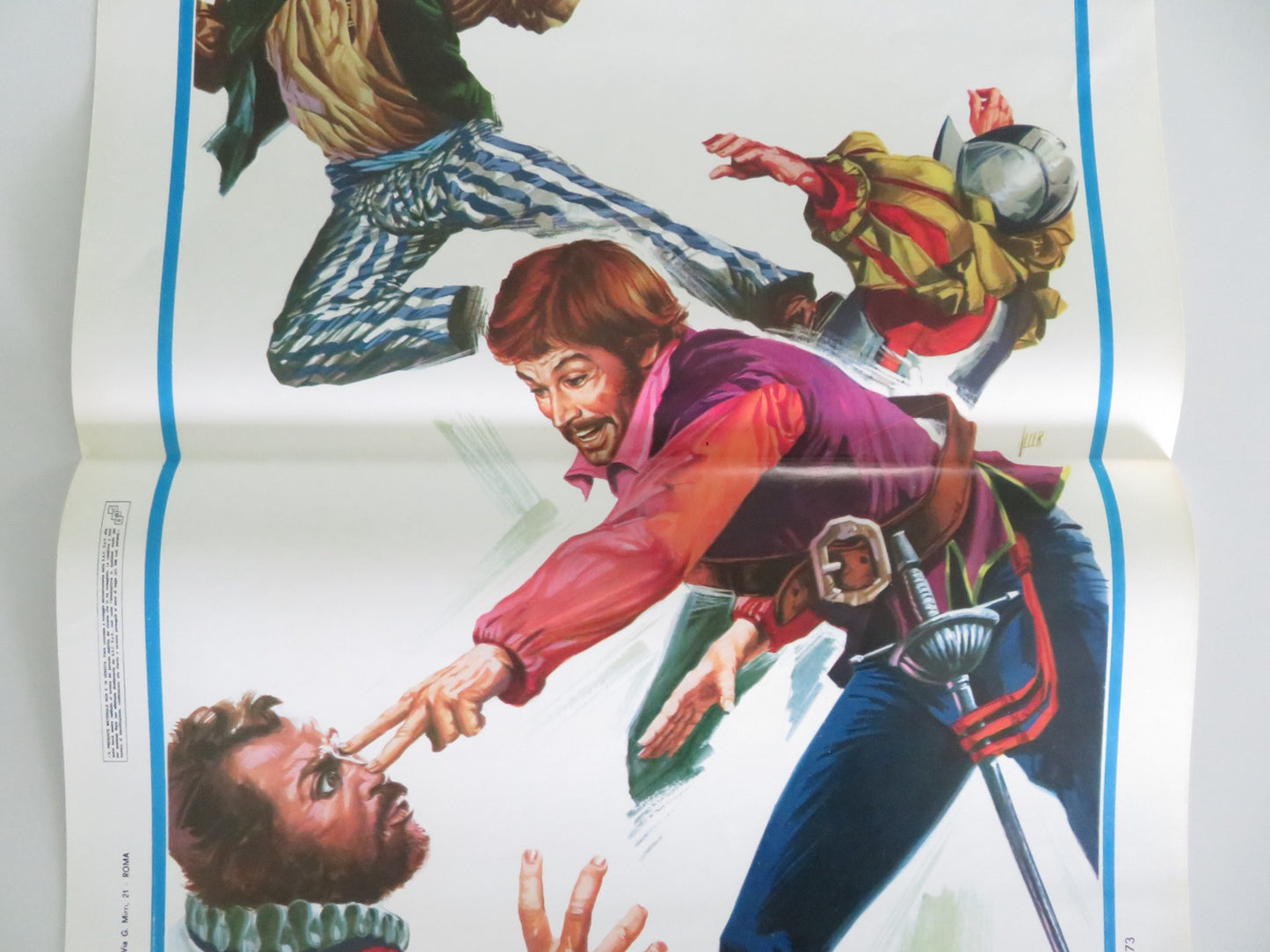 FISTS, PIRATE AND KARATE ITALIAN LOCANDINA POSTER RICHARD HARRISON 1973