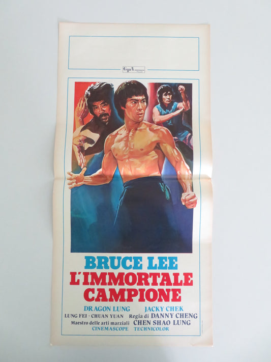 THE DYNAMITE TRIO ITALIAN LOCANDINA POSTER FEI LUNG YUAN CHUAN 1981