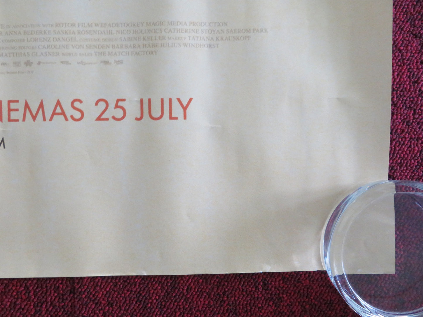 DYING UK QUAD ROLLED POSTER LARS EIDINGER CORINNA HARFOUCH 2024