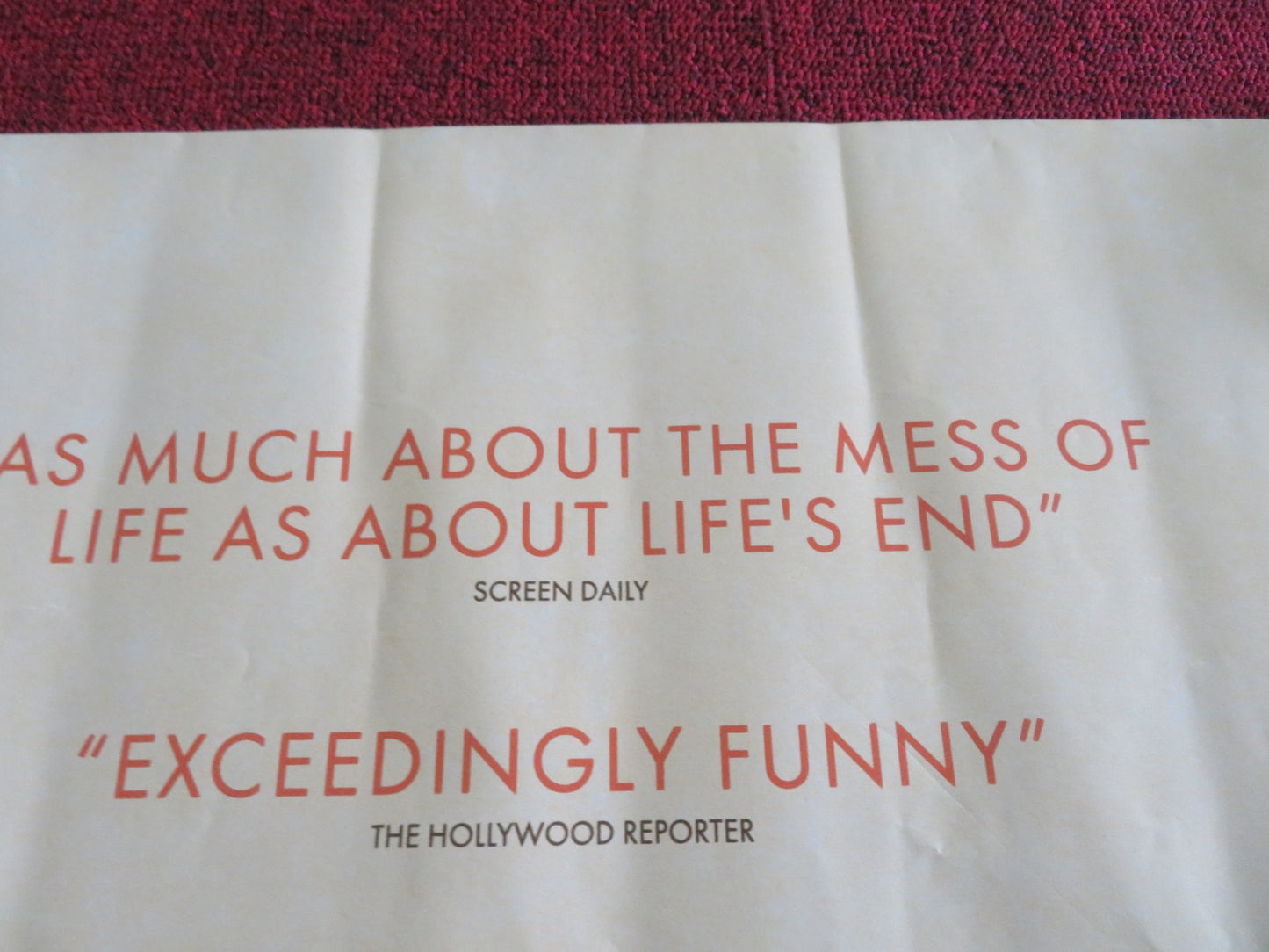 DYING UK QUAD ROLLED POSTER LARS EIDINGER CORINNA HARFOUCH 2024