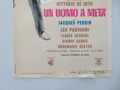 UN UOMO A META' ITALIAN LOCANDINA POSTER JACQUES PERRIN LEA PADOVANI 1966 - Rendezvous Cinema