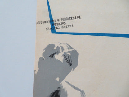 UN UOMO A META' ITALIAN LOCANDINA POSTER JACQUES PERRIN LEA PADOVANI 1966 - Rendezvous Cinema