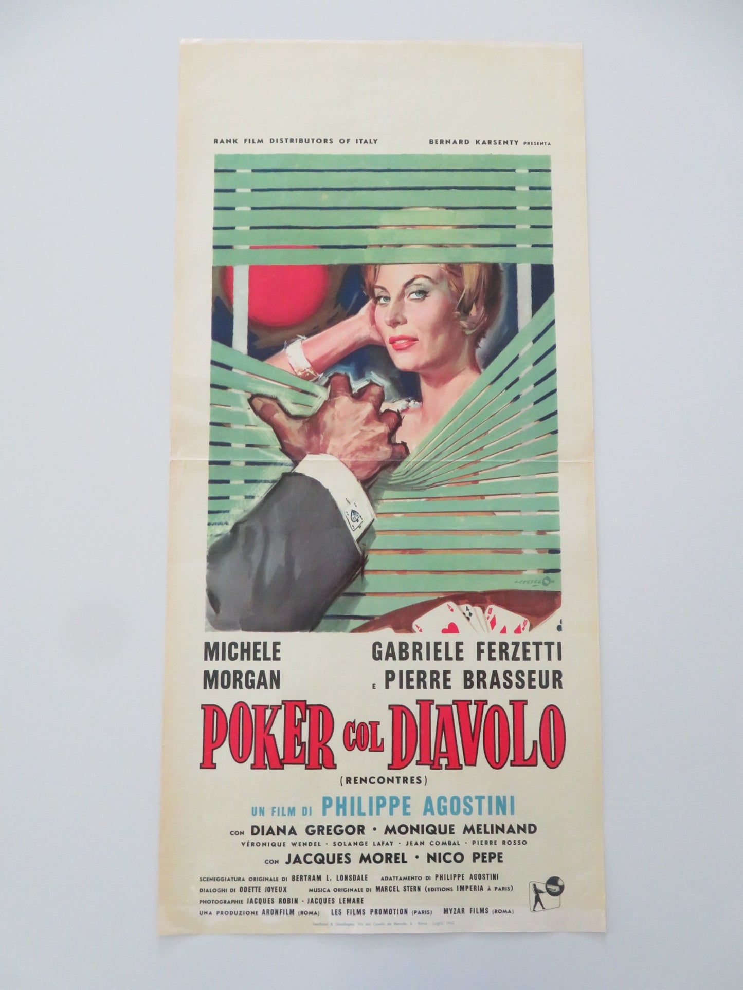 MEETINGS ITALIAN LOCANDINA POSTER MICHELE MORGAN GABRIELE FERZETTI 1962 - Rendezvous Cinema