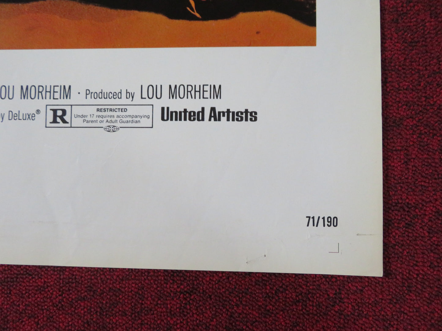 THE HUNTING PARTY FOLDED US ONE SHEET POSTER OLIVER REED CANDICE BERGEN 1971 - Rendezvous Cinema