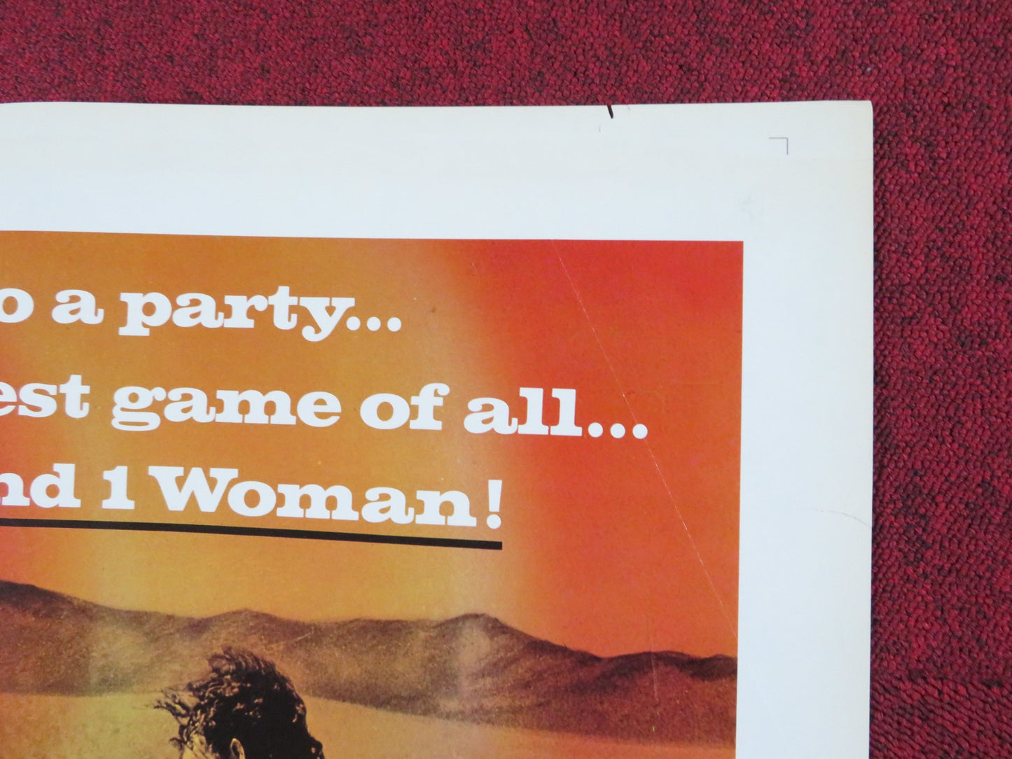 THE HUNTING PARTY FOLDED US ONE SHEET POSTER OLIVER REED CANDICE BERGEN 1971 - Rendezvous Cinema