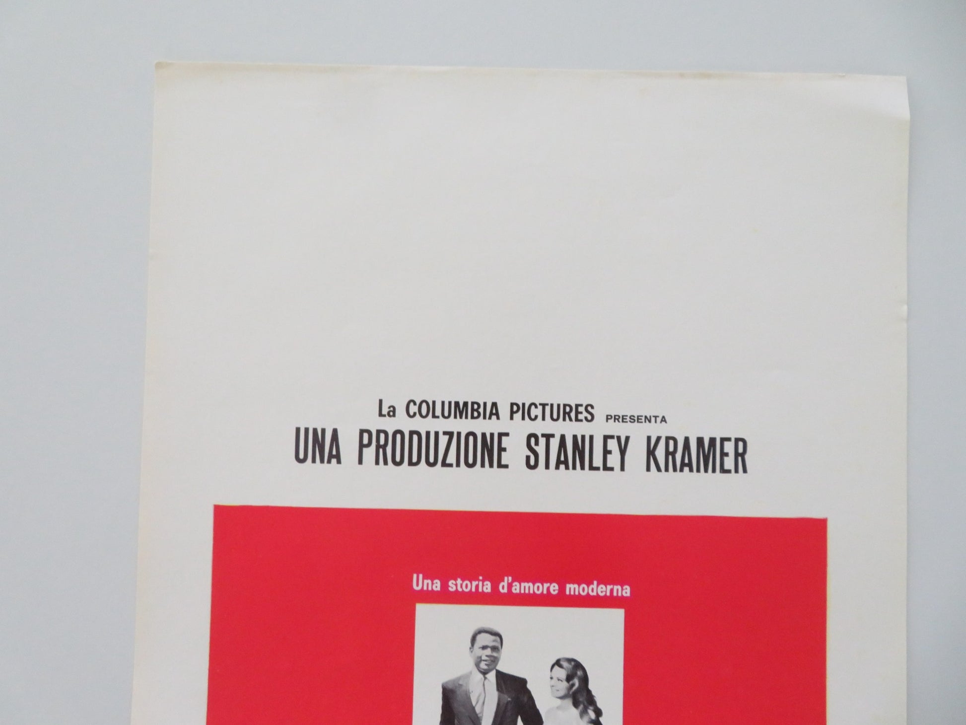 GUESS WHO'S COMING TO DINNER ITALIAN LOCANDINA POSTER SPENCER TRACY 1968 - Rendezvous Cinema