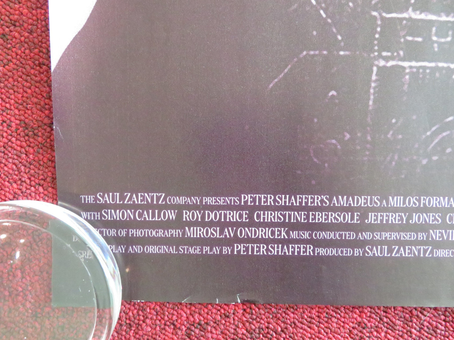 AMADEUS 4K RESTORATION UK QUAD ROLLED POSTER TOM HULCE F. MURRAY ABRAHAM