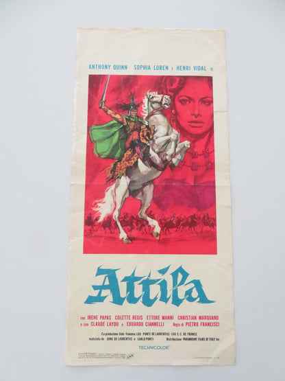 ATTILA ITALIAN LOCANDINA POSTER ANTHONY QUINN SOPHIA LOREN R1964 - Rendezvous Cinema
