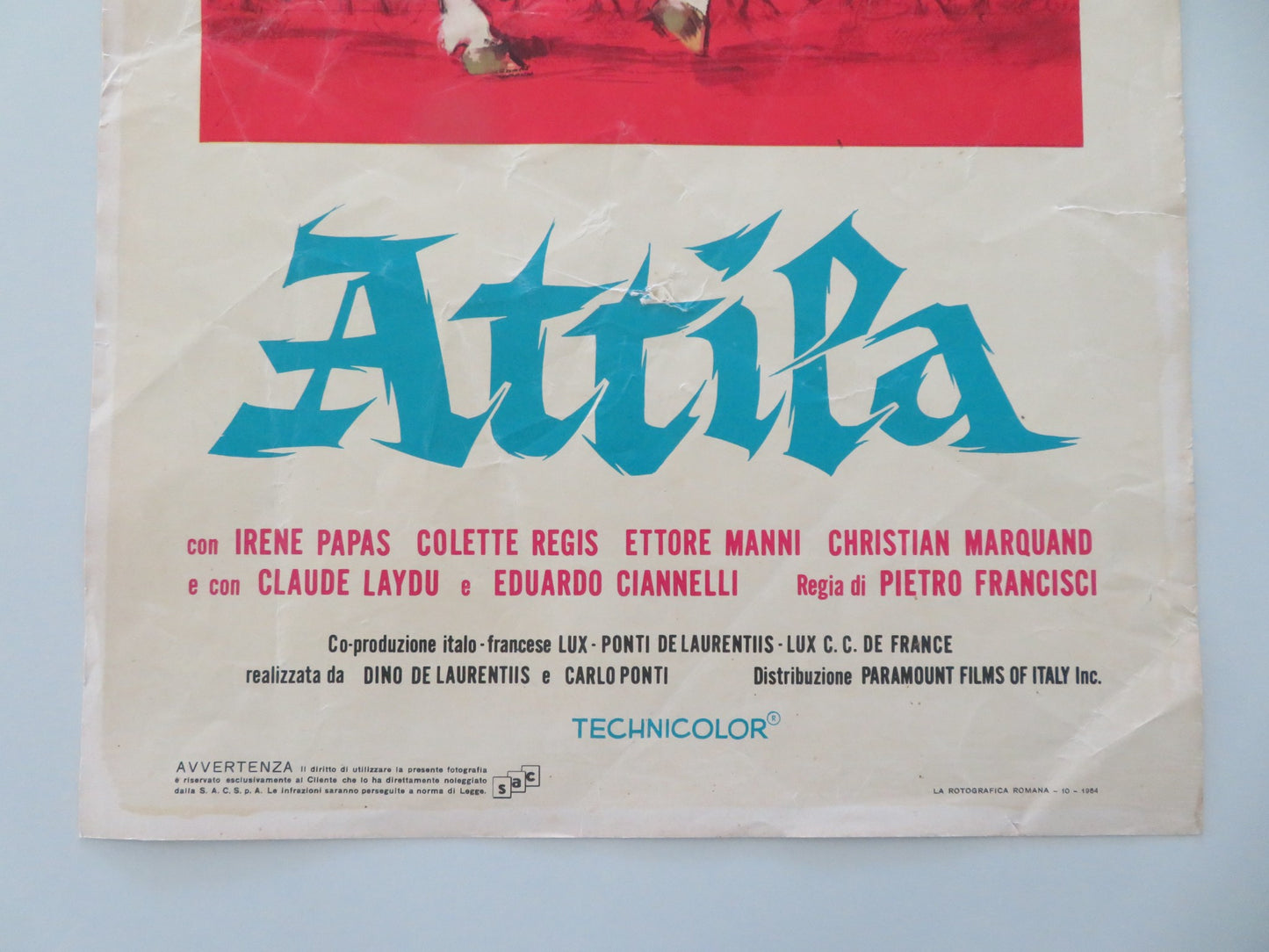 ATTILA ITALIAN LOCANDINA POSTER ANTHONY QUINN SOPHIA LOREN R1964 - Rendezvous Cinema