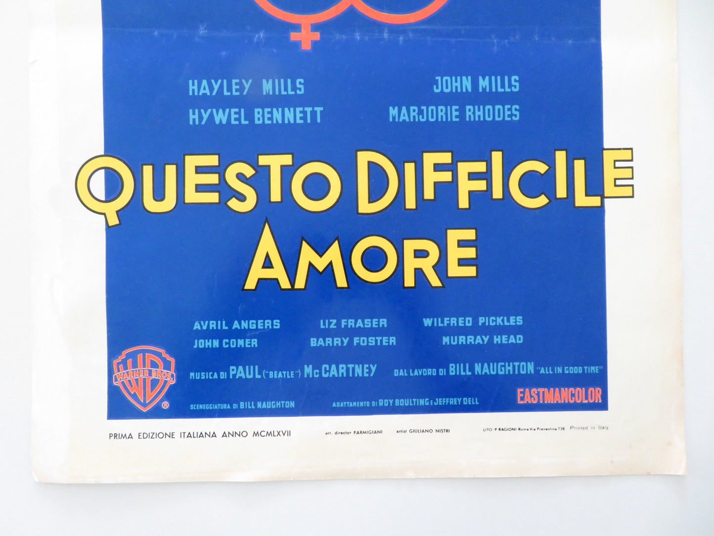 THE FAMILY WAY ITALIAN LOCANDINA POSTER JOHN MILLS HAYLEY MILLS H. BENNETT 1967 - Rendezvous Cinema