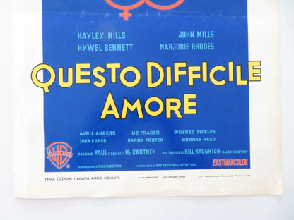 THE FAMILY WAY ITALIAN LOCANDINA POSTER JOHN MILLS HAYLEY MILLS H. BENNETT 1967 - Rendezvous Cinema