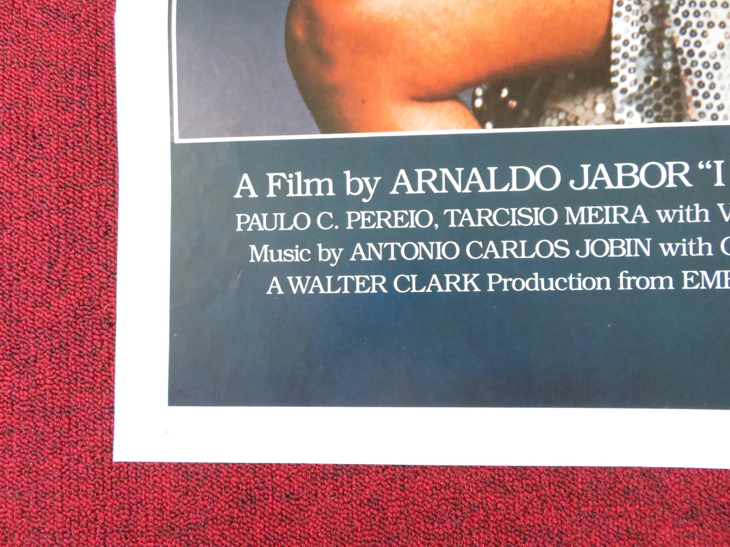 I LOVE YOU FOLDED US ONE SHEET POSTER SONIA BRAGA PAULO CESAR PEREIO 1982 - Rendezvous Cinema