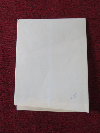 I LOVE YOU FOLDED US ONE SHEET POSTER SONIA BRAGA PAULO CESAR PEREIO 1982 - Rendezvous Cinema