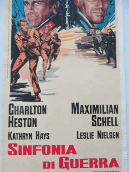 COUNTERPOINT ITALIAN LOCANDINA POSTER CHARLTON HESTON MAXIMILIAN SCHELL 1967 - Rendezvous Cinema