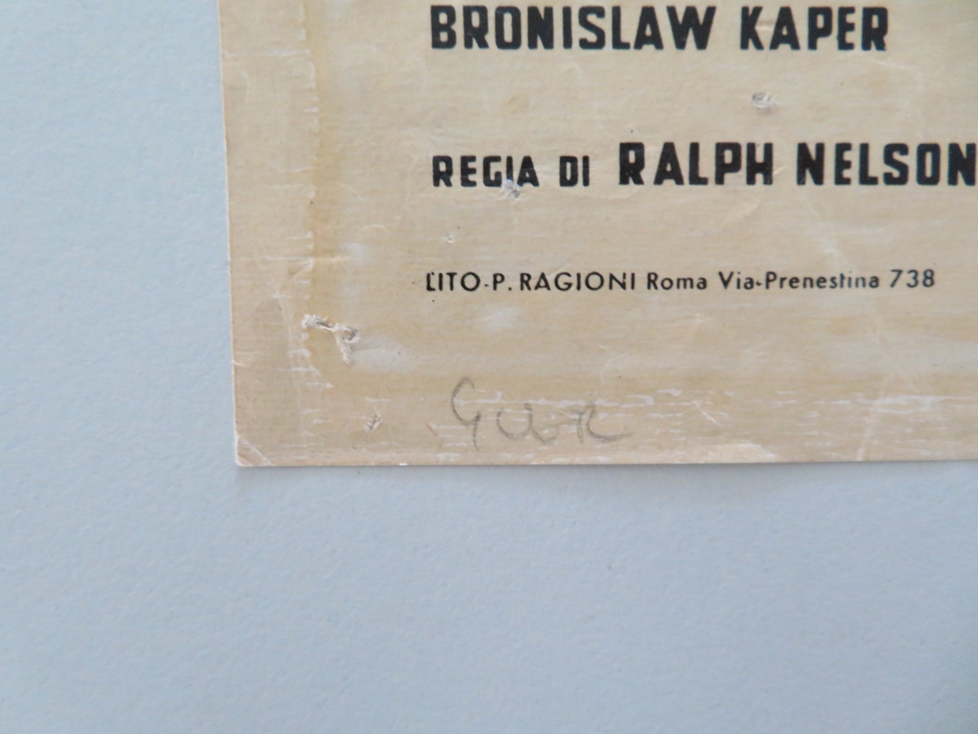 COUNTERPOINT ITALIAN LOCANDINA POSTER CHARLTON HESTON MAXIMILIAN SCHELL 1967 - Rendezvous Cinema