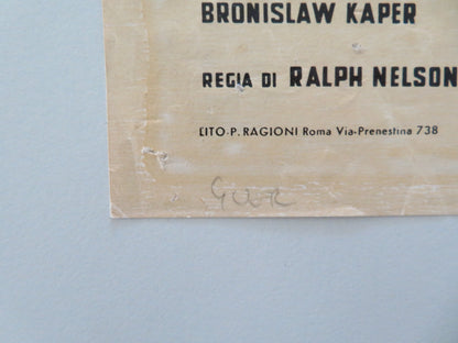 COUNTERPOINT ITALIAN LOCANDINA POSTER CHARLTON HESTON MAXIMILIAN SCHELL 1967 - Rendezvous Cinema