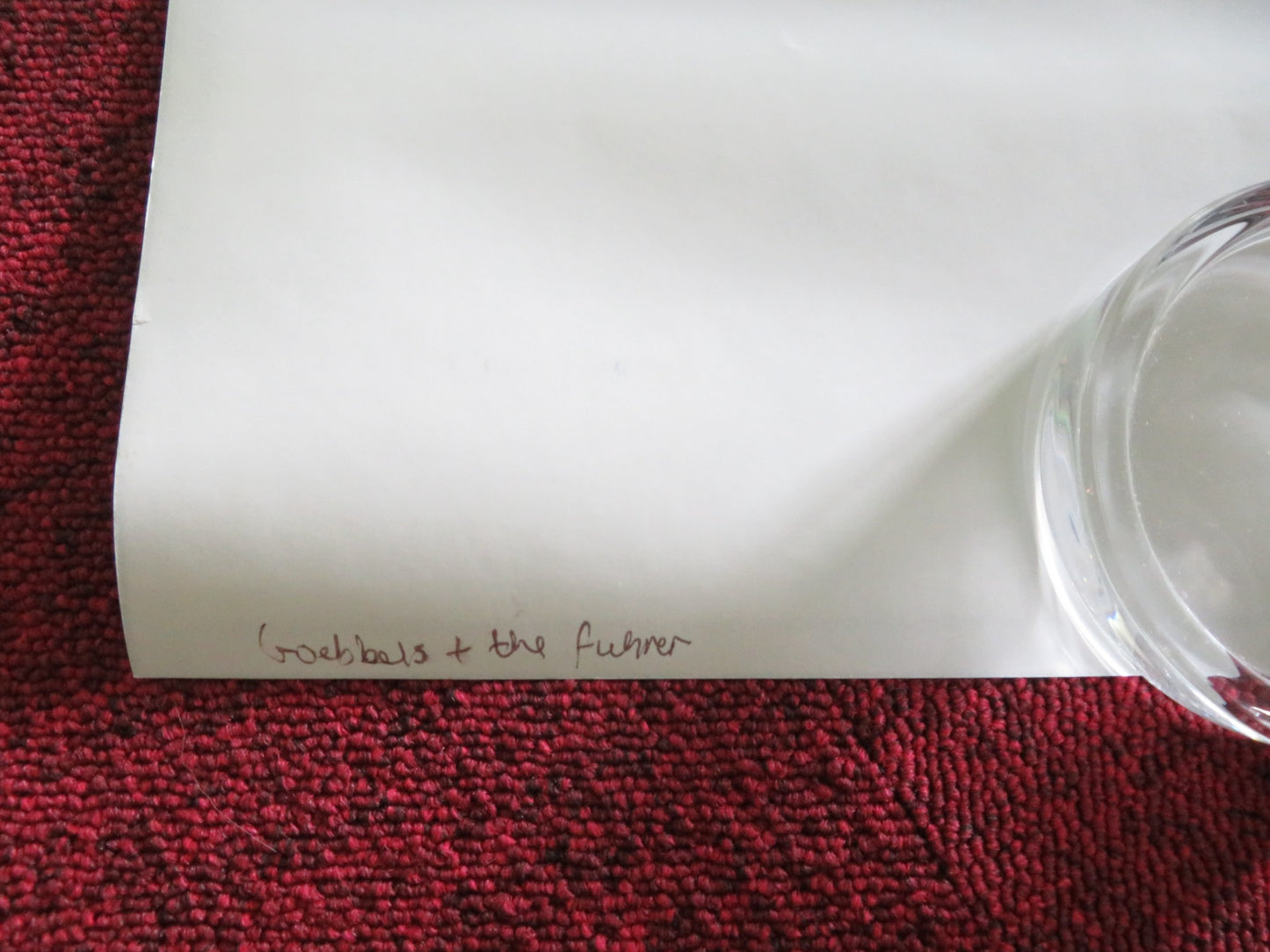 GOEBBELS AND THE FUHRER UK QUAD ROLLED POSTER ROBERT STADLOBER FRITZ KARL 2024