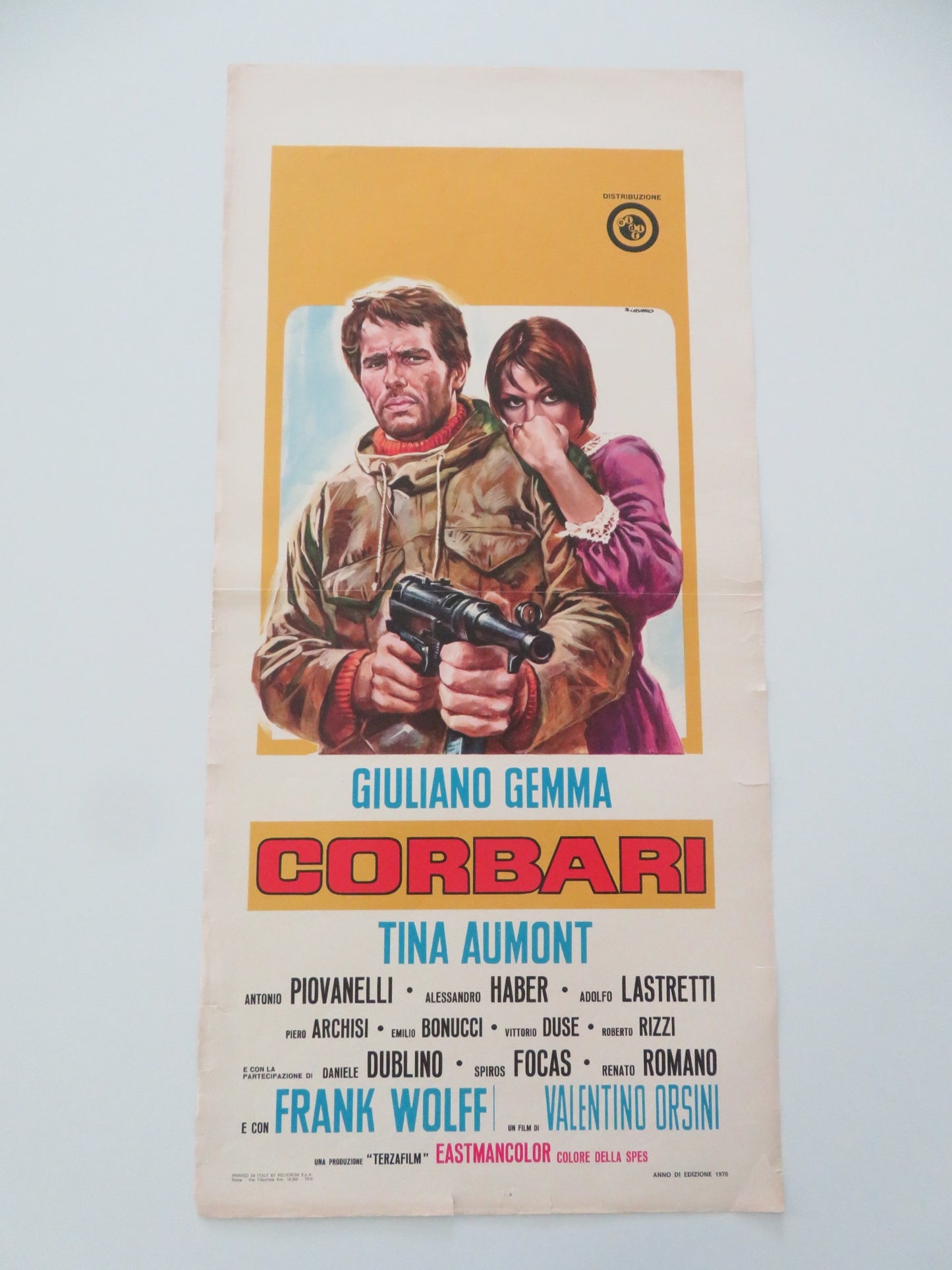 CORBARI ITALIAN LOCANDINA POSTER GIULIANO GEMMA TINA AUMONT 1970 - Rendezvous Cinema