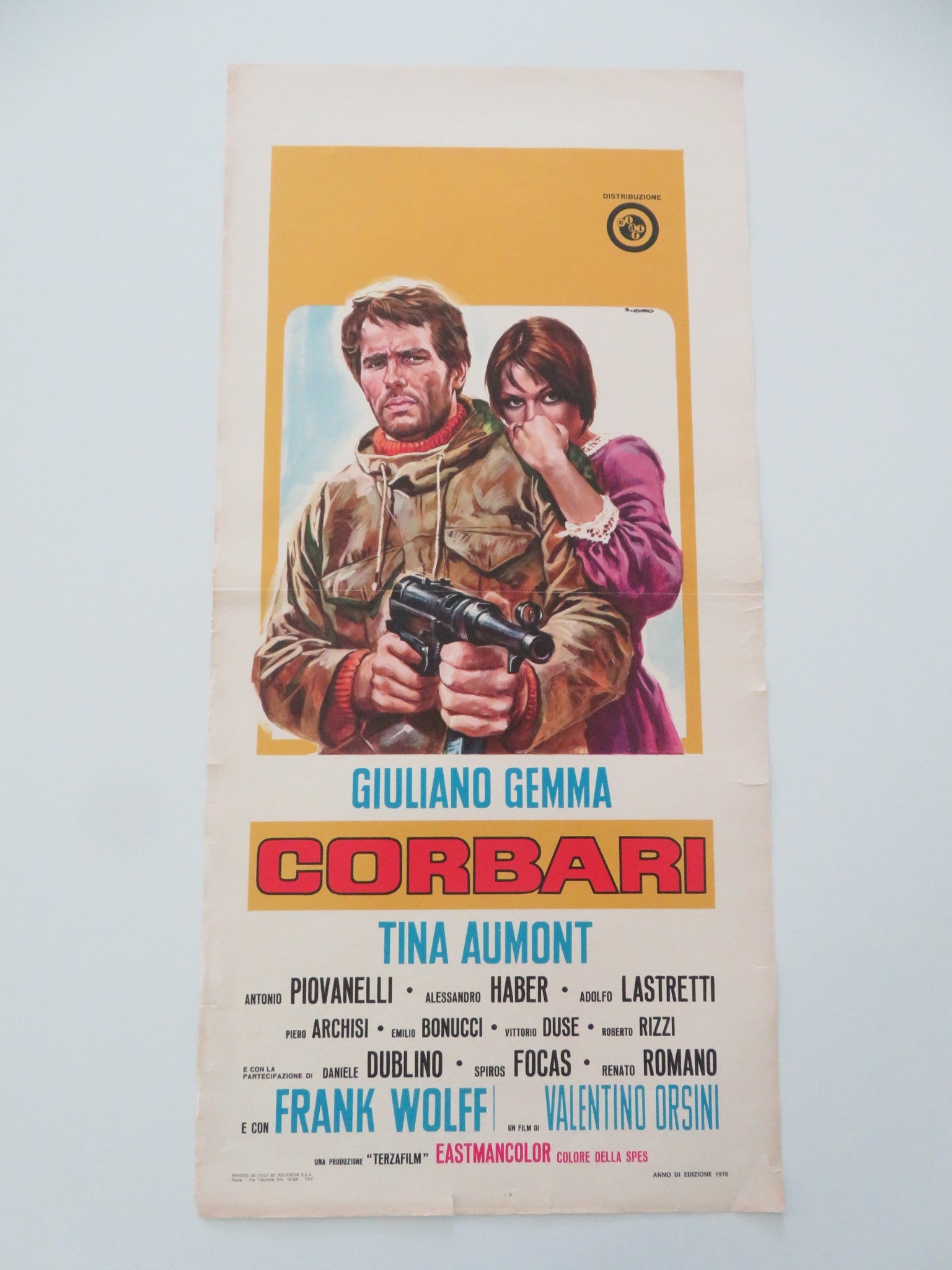 CORBARI ITALIAN LOCANDINA POSTER GIULIANO GEMMA TINA AUMONT 1970 - Rendezvous Cinema