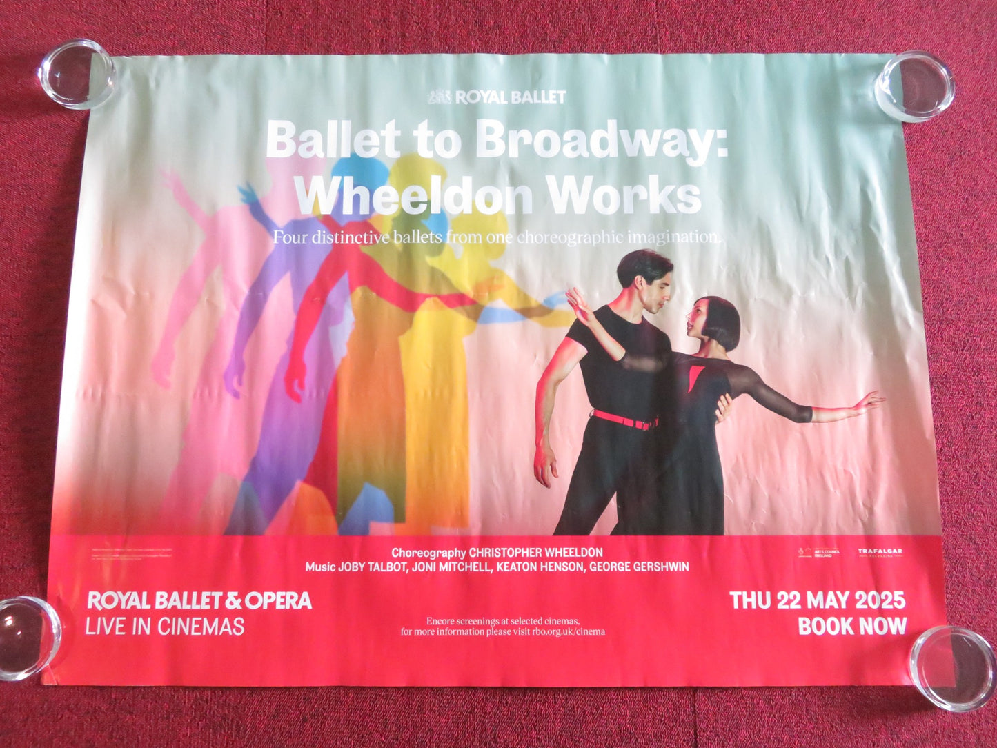 BALLET TO BROADWAY: WHEELDON WORKS UK QUAD ROLLED POSTER JONI MITCHELL 2025