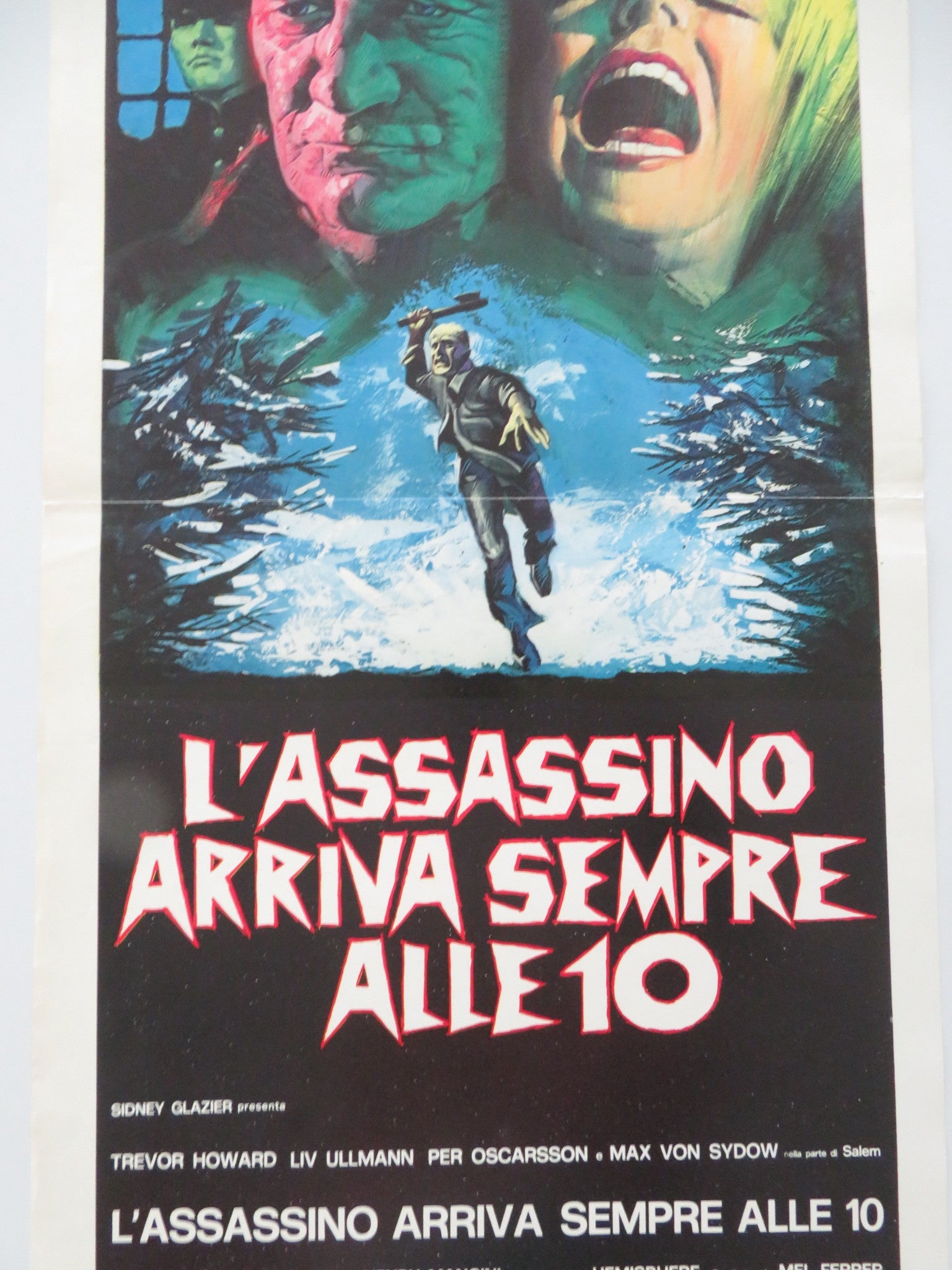 THE NIGHT VISITOR ITALIAN LOCANDINA POSTER MAX VON SYDOW TREVOR HOWARD 1973 - Rendezvous Cinema