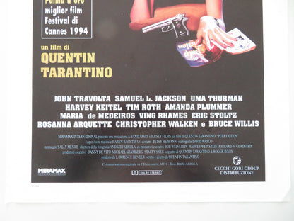 PULP FICTION ITALIAN LOCANDINA POSTER JOHN TRAVOLTA UMA THURMAN 1994 - Rendezvous Cinema