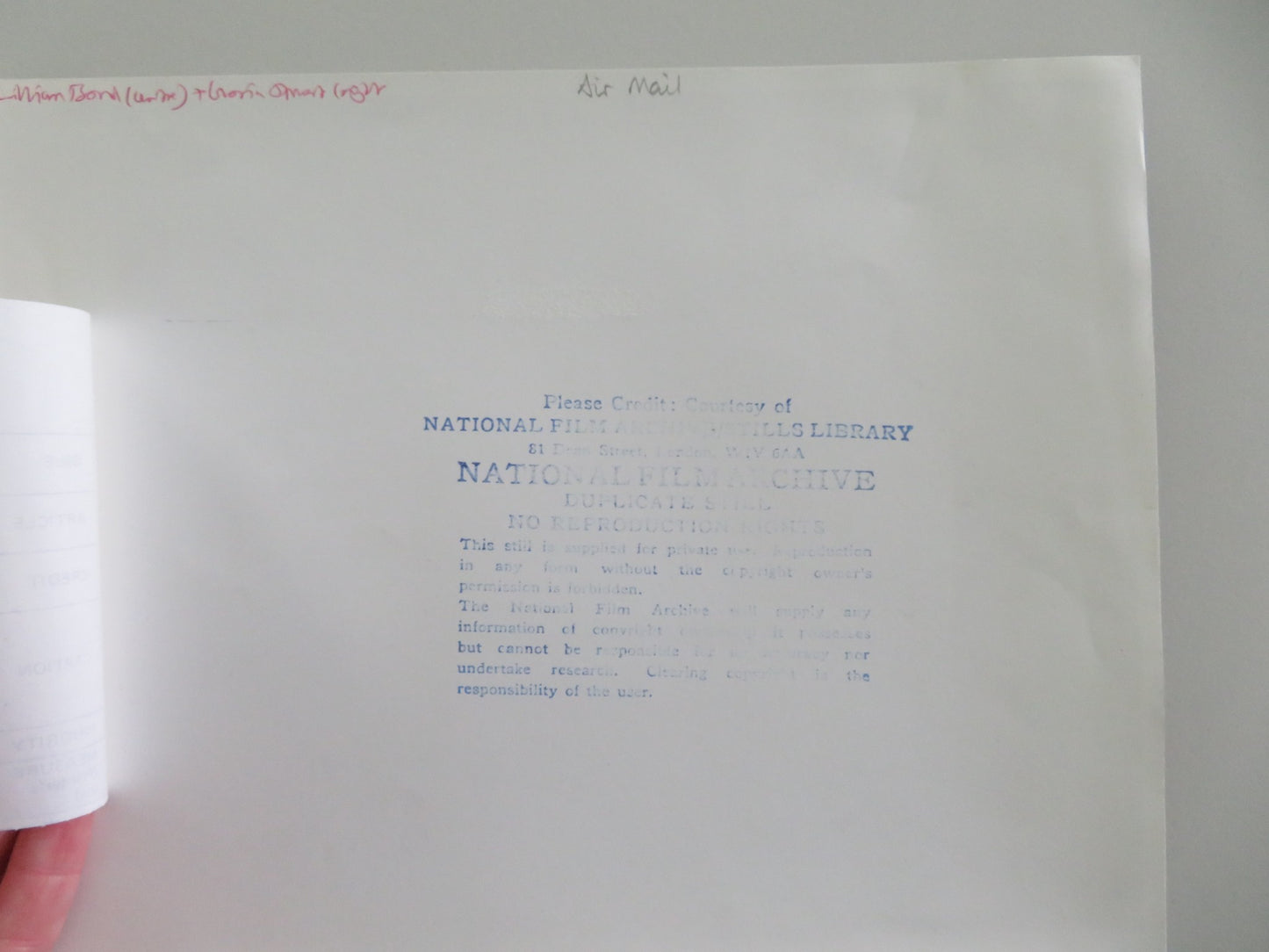 AIR MAIL MOVIE STILL PHOTO PAT O'BRIEN LILIAN BOND - Rendezvous Cinema