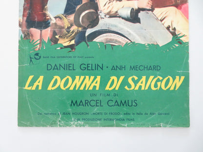 FUGITIVE IN SAIGON ITALIAN LOCANDINA POSTER DANIEL GELIN ANN MECHARD 1957 - Rendezvous Cinema