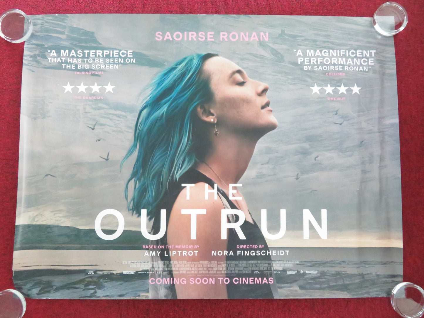 THE OUTRUN UK QUAD ROLLED POSTER SAOIRSE RONAN PAAPA ESSIEDU 2024 - Rendezvous Cinema