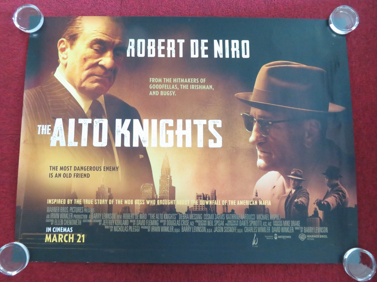 THE ALTO KNIGHTS UK QUAD ROLLED POSTER ROBERT DE NIRO DEBRA MESSING 2025 - Rendezvous Cinema