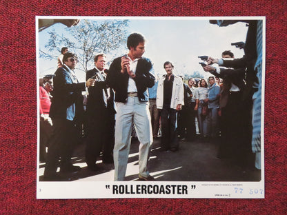 ROLLERCOASTER - 3 LOBBY CARD GEORGE SEGAL RICHARD WIDMARK 1977 - Rendezvous Cinema