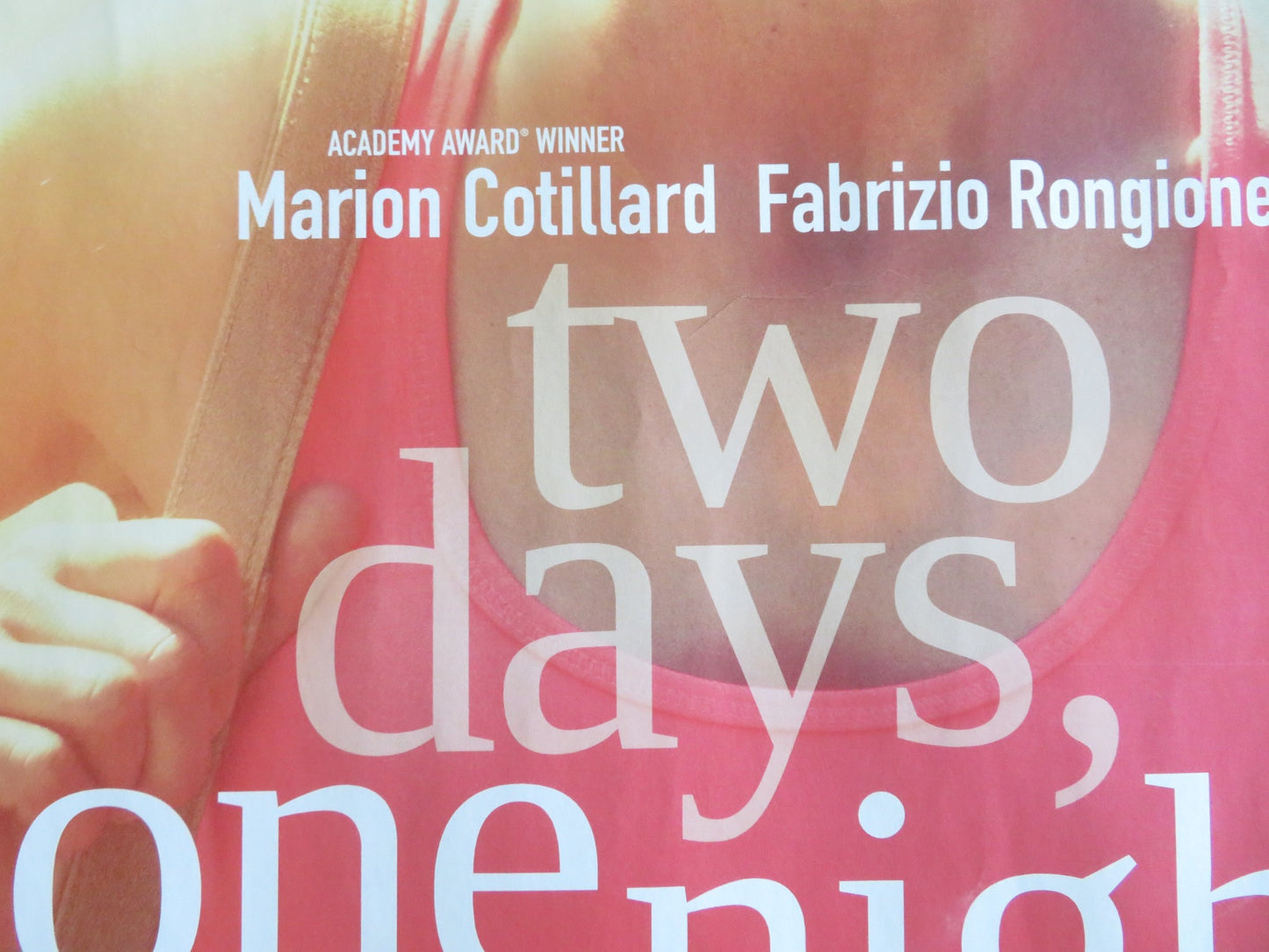 TWO DAYS, ONE NIGHT UK QUAD ROLLED POSTER COTILLARD FABRIZIO RONGIONE 2014