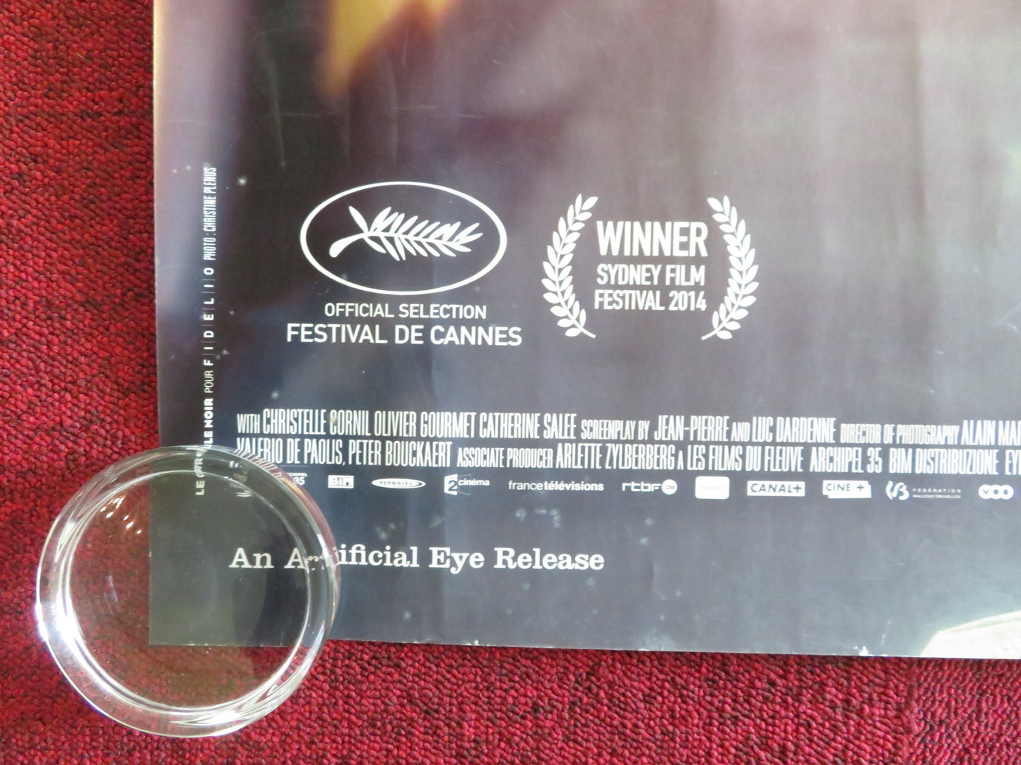 TWO DAYS, ONE NIGHT UK QUAD ROLLED POSTER COTILLARD FABRIZIO RONGIONE 2014