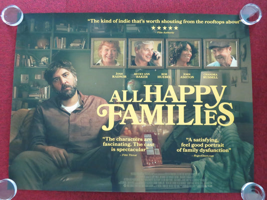 ALL HAPPY FAMILIES UK QUAD ROLLED POSTER JOSH RADNOR CHANDRA RUSSELL 2023 - Rendezvous Cinema